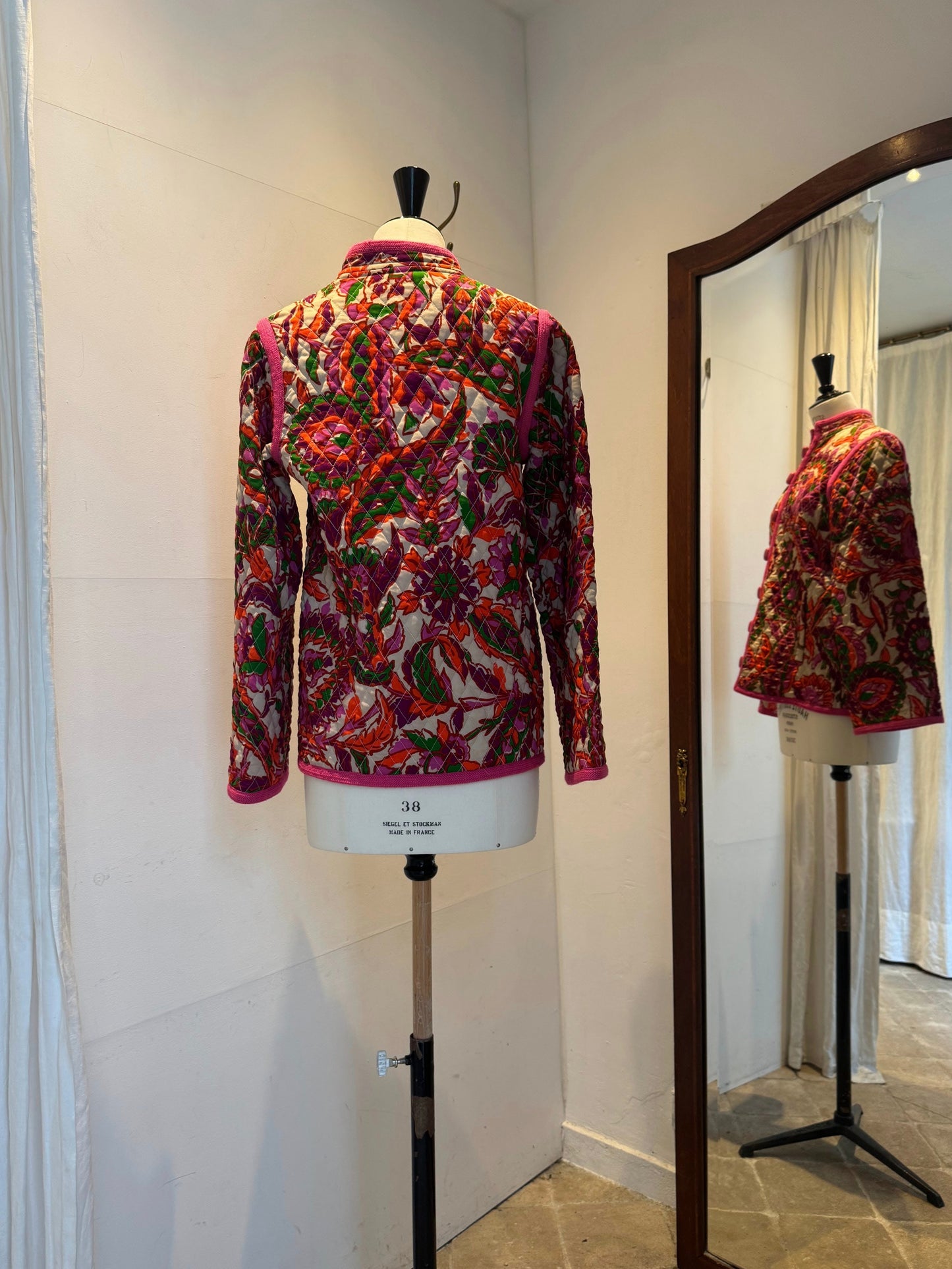 Rare 70's YSL quilted wool jacket