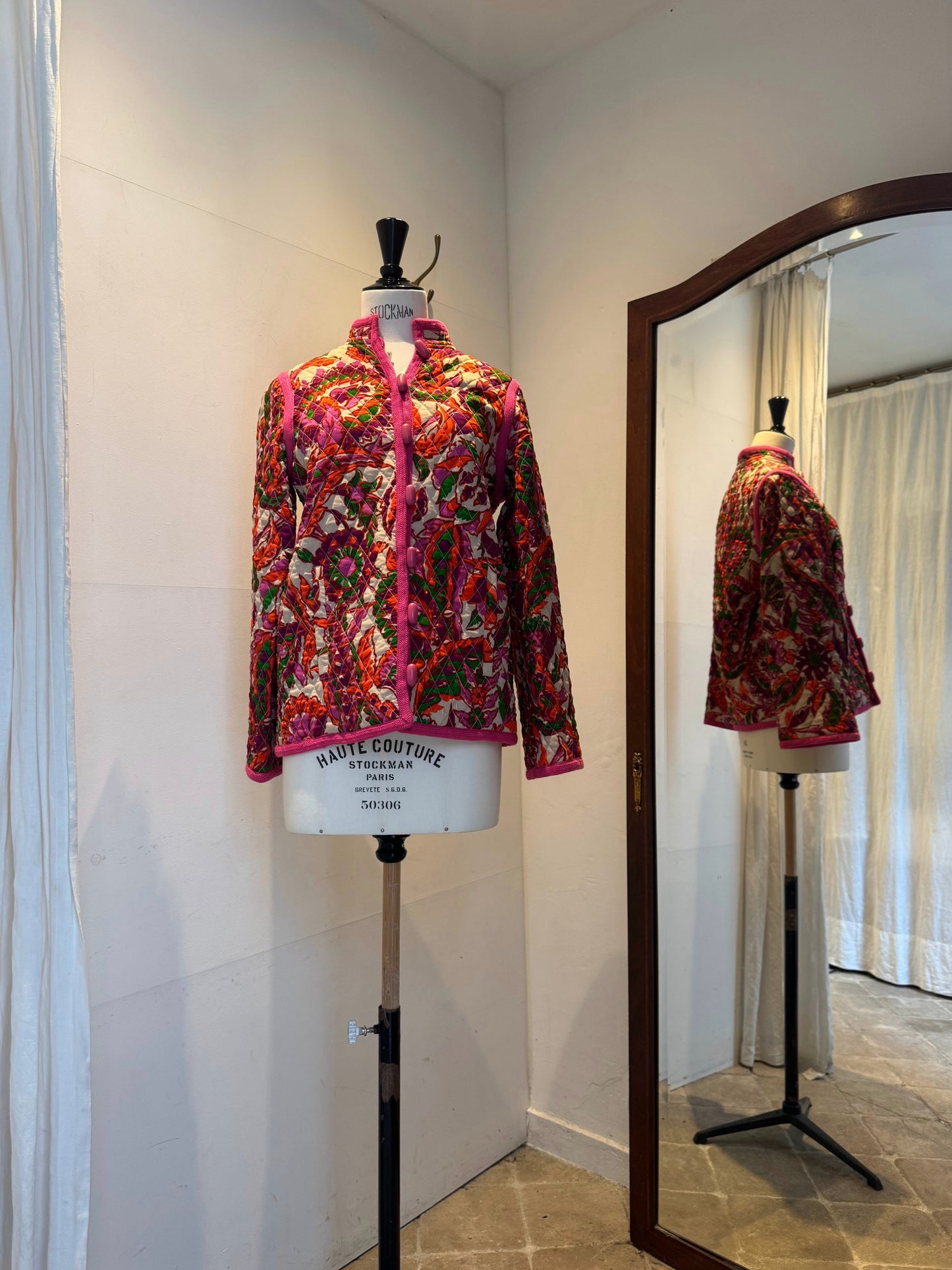 Rare 70's YSL quilted wool jacket