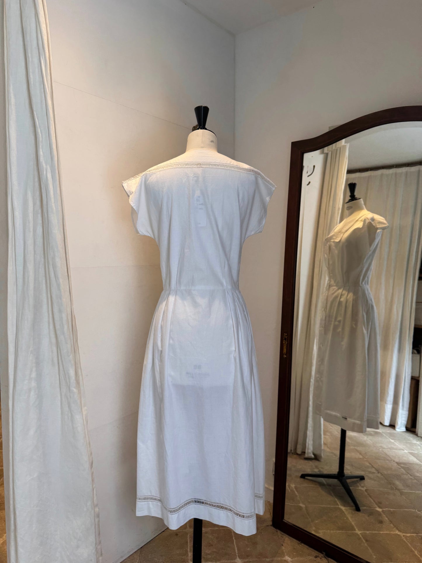 80's handmade cotton dress