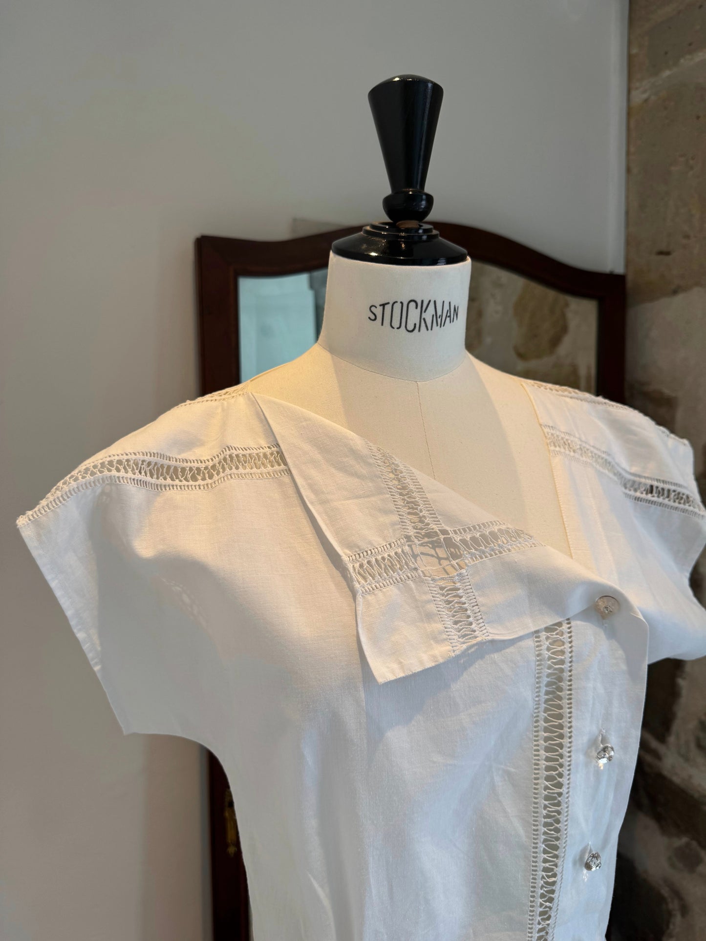 80's handmade cotton dress