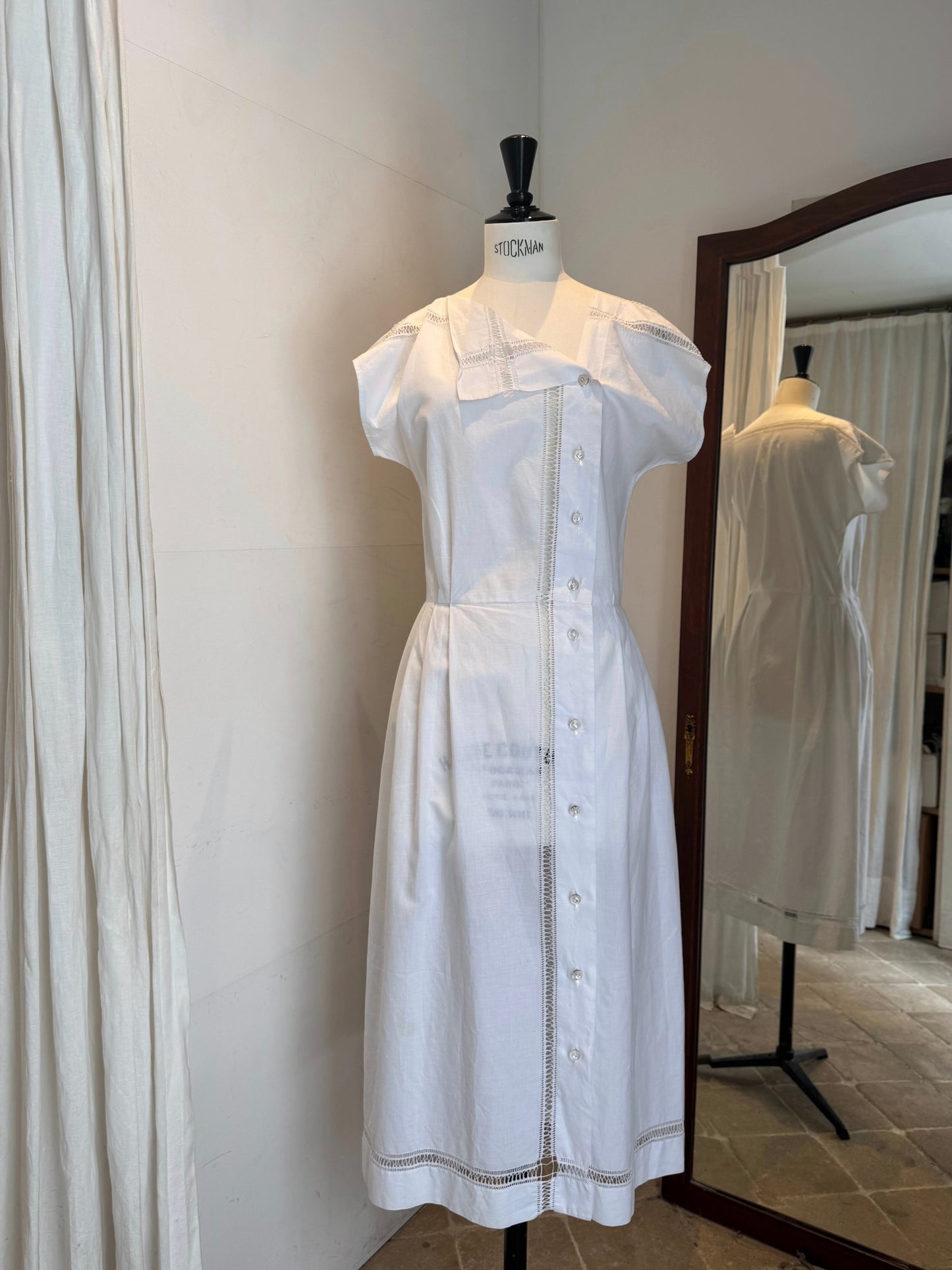 80's handmade cotton dress