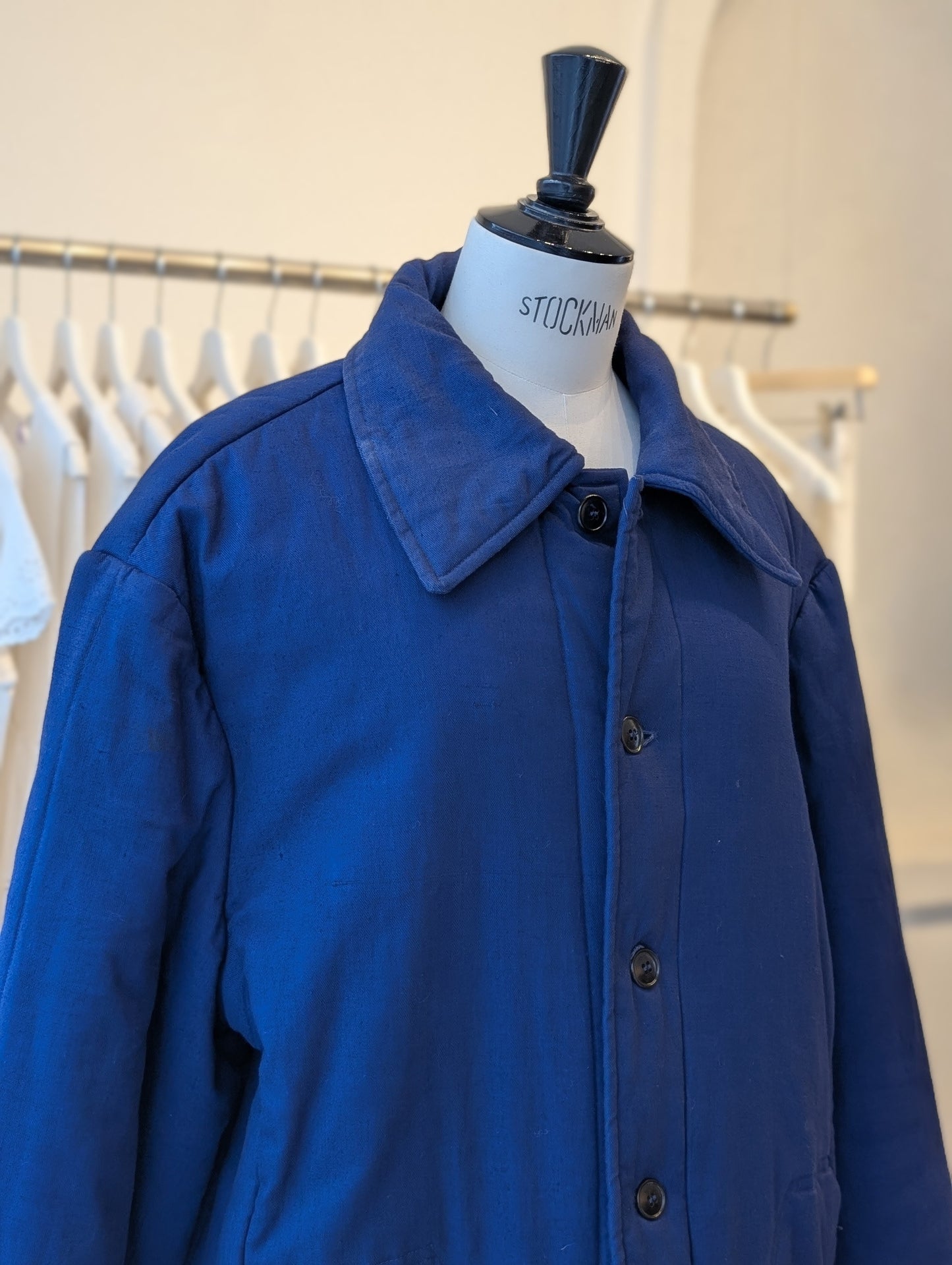 70's Vietnamese quilted "bleu de travail"