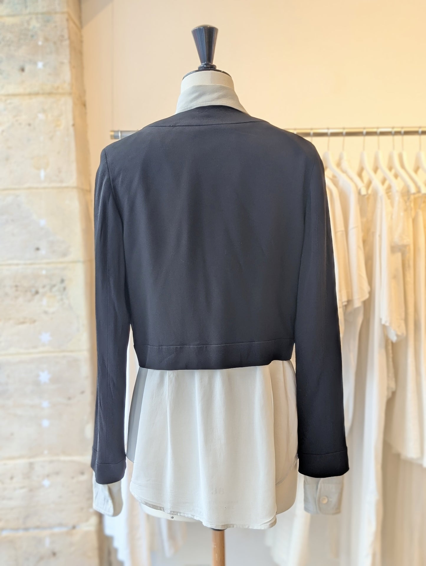 90' Moschino Blazer with silk shirt
