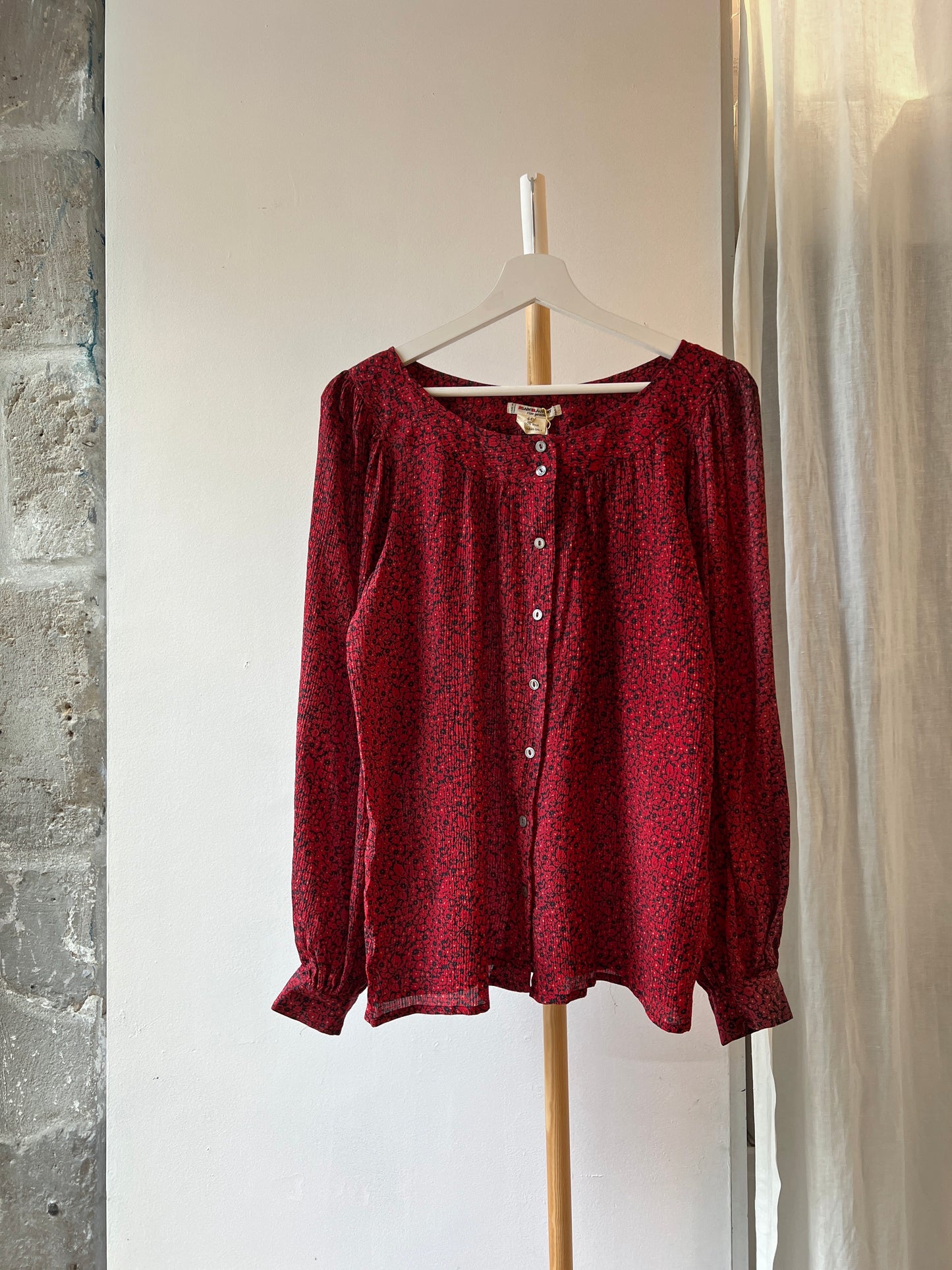 1977 YSL silk shirt