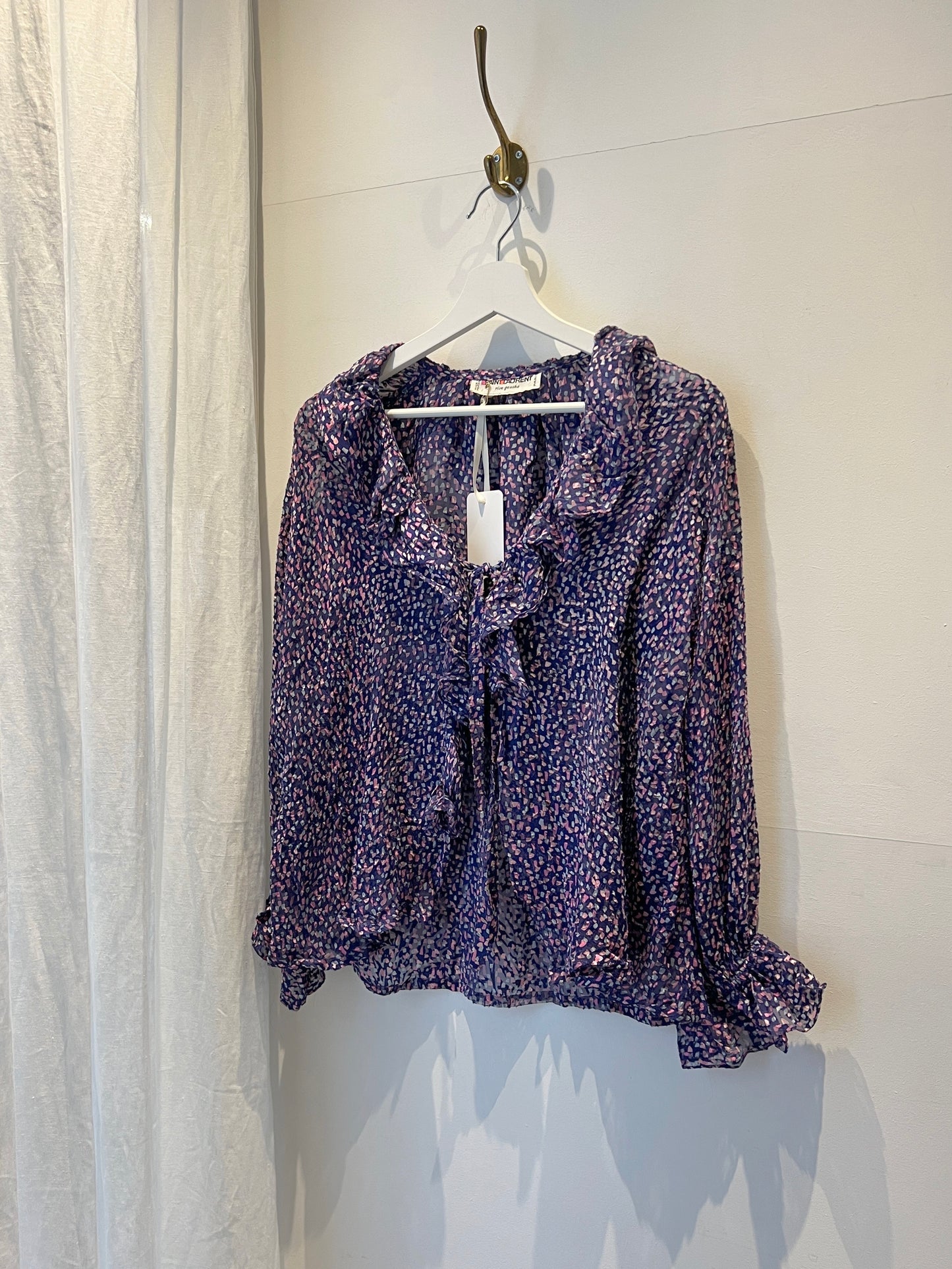 1970 YSL silk blouse