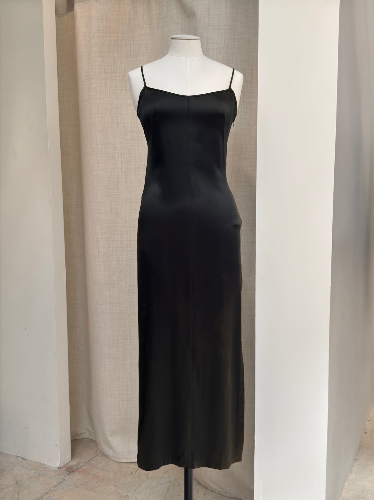 90s Gianfranco Ferré long satin dress