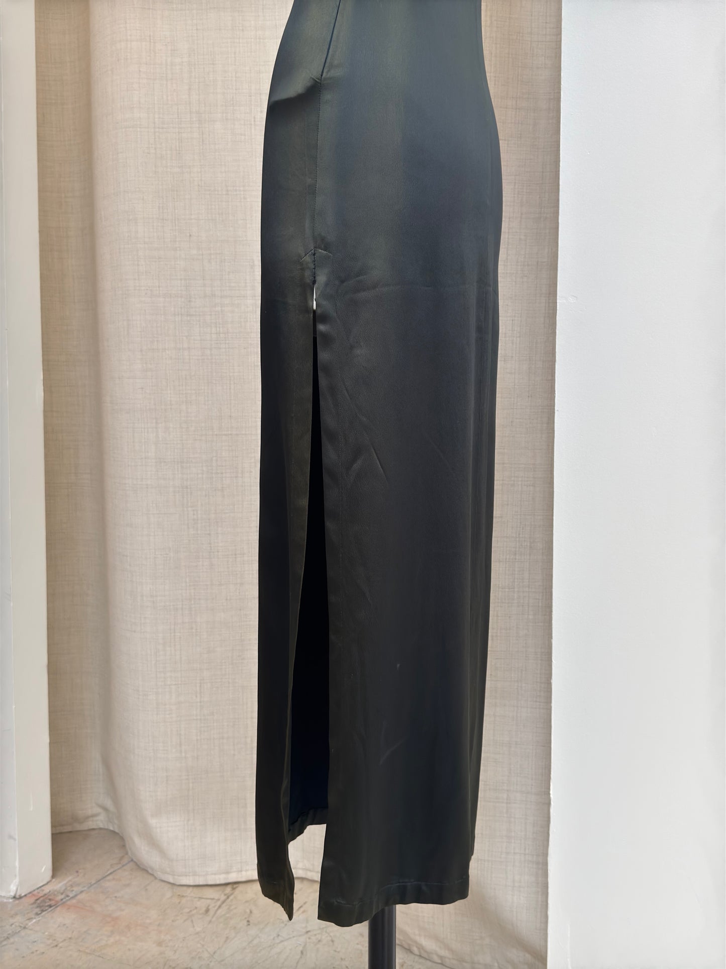 90s Gianfranco Ferré long satin dress