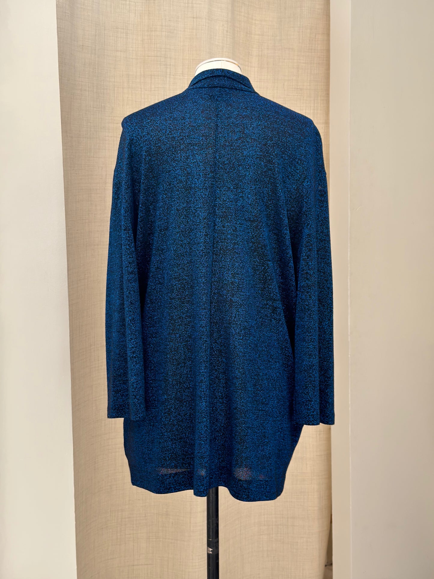 Jean Paul Gautier dark blue glitter cardigan