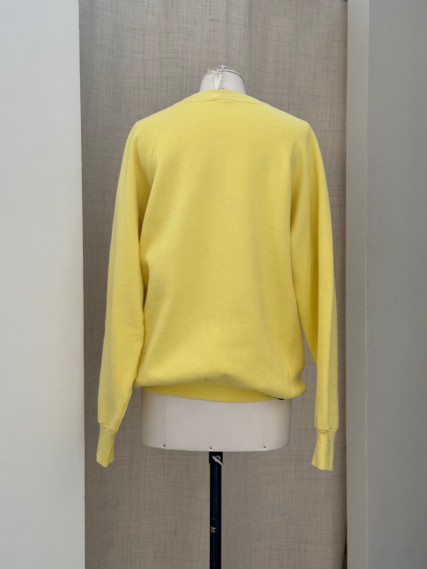 vintage yellow graphic sweatshirt