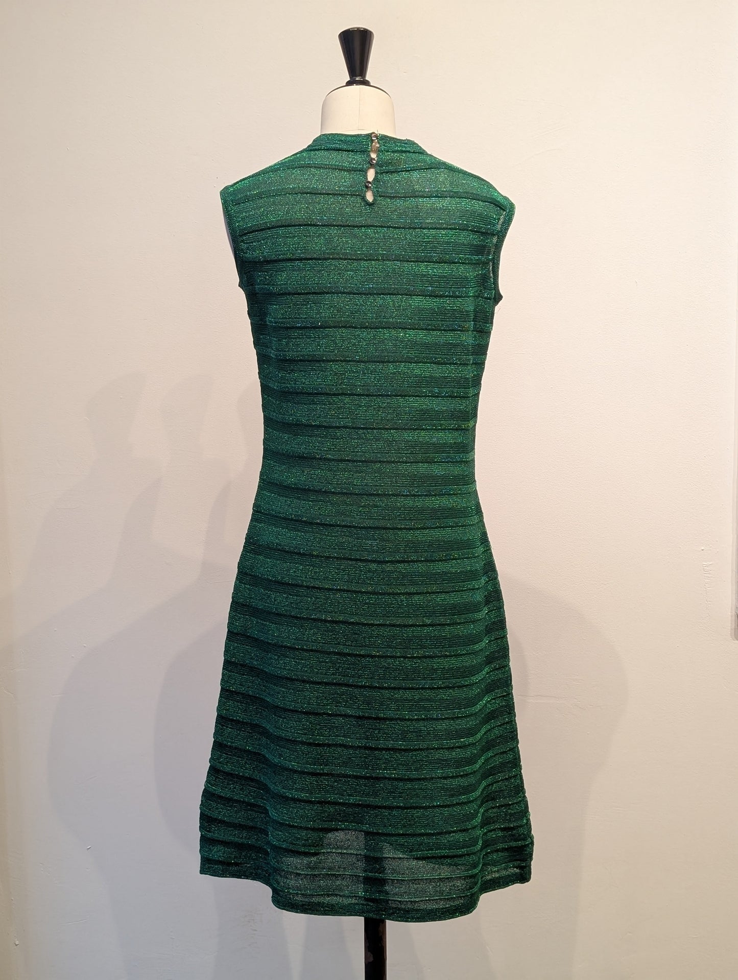 1970 Luisa Spagnoli lamé knit dress
