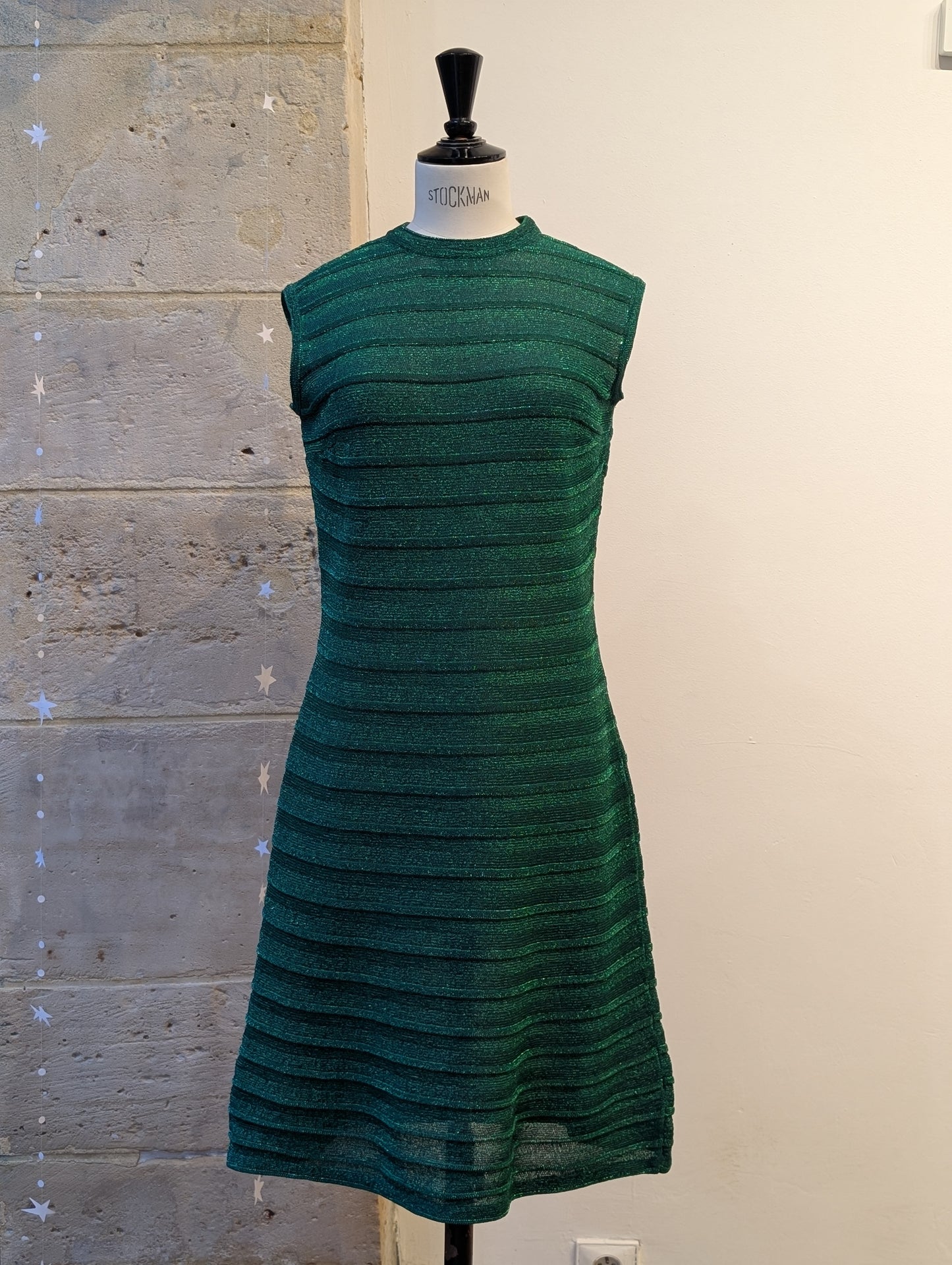 1970 Luisa Spagnoli lamé knit dress