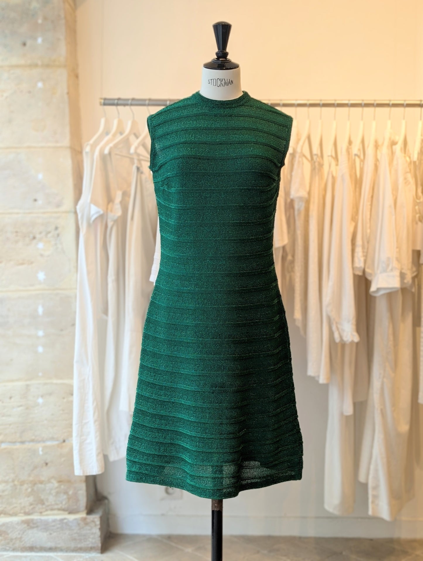 1970 Luisa Spagnoli lamé knit dress