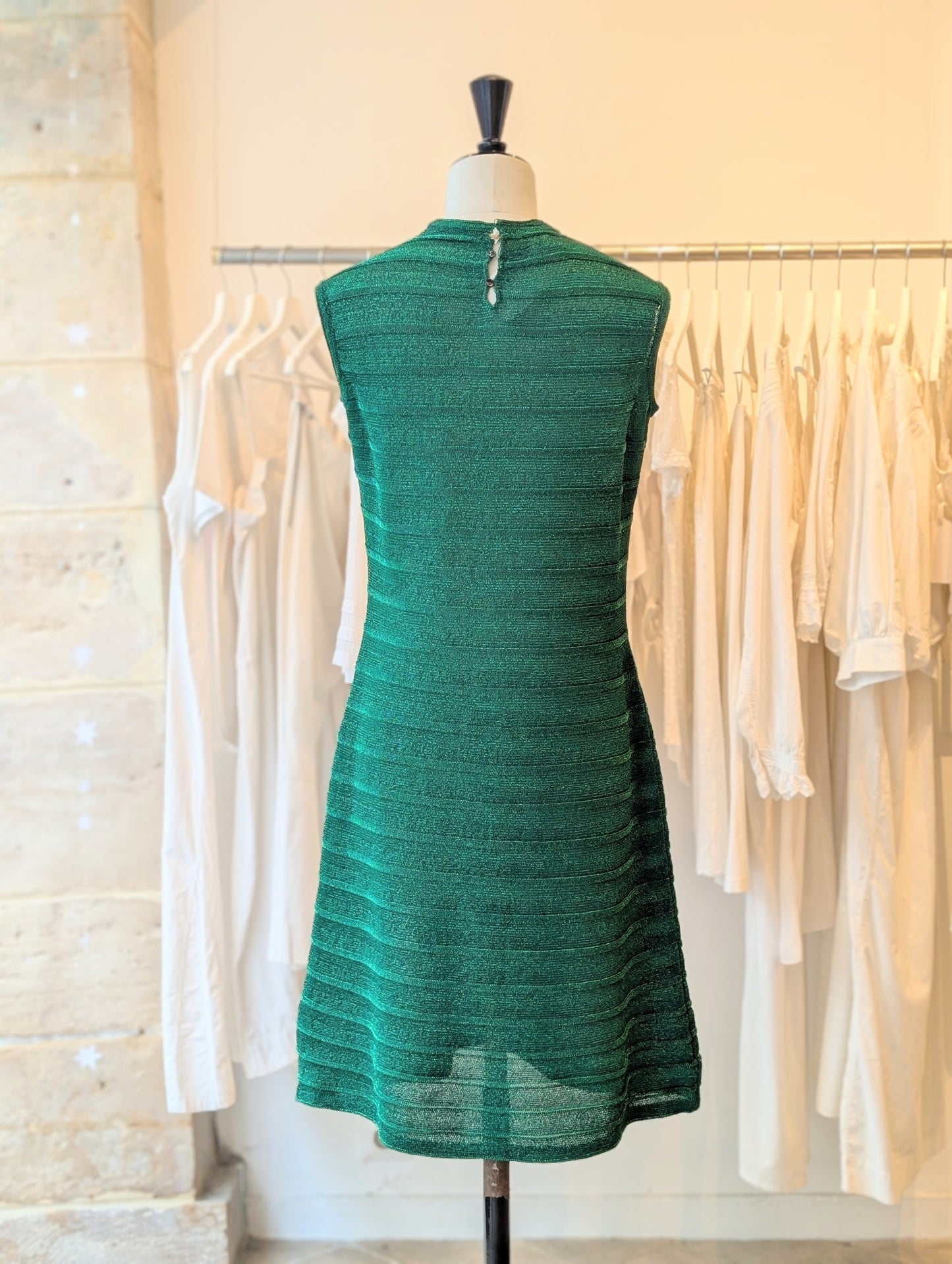1970 Luisa Spagnoli lamé knit dress