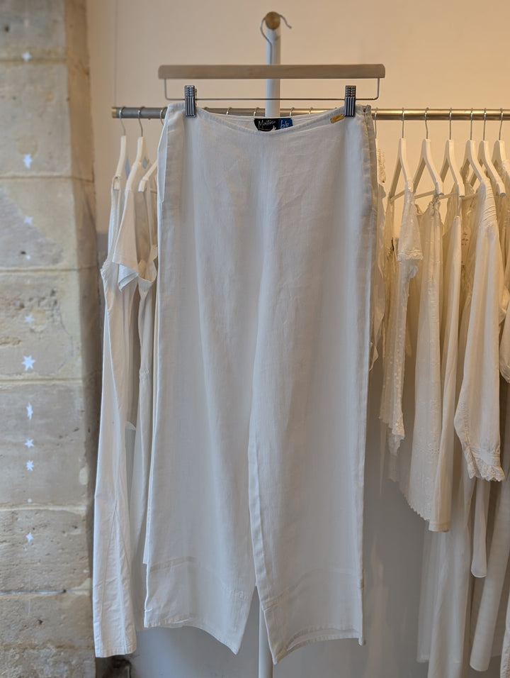 Montana white linen pants