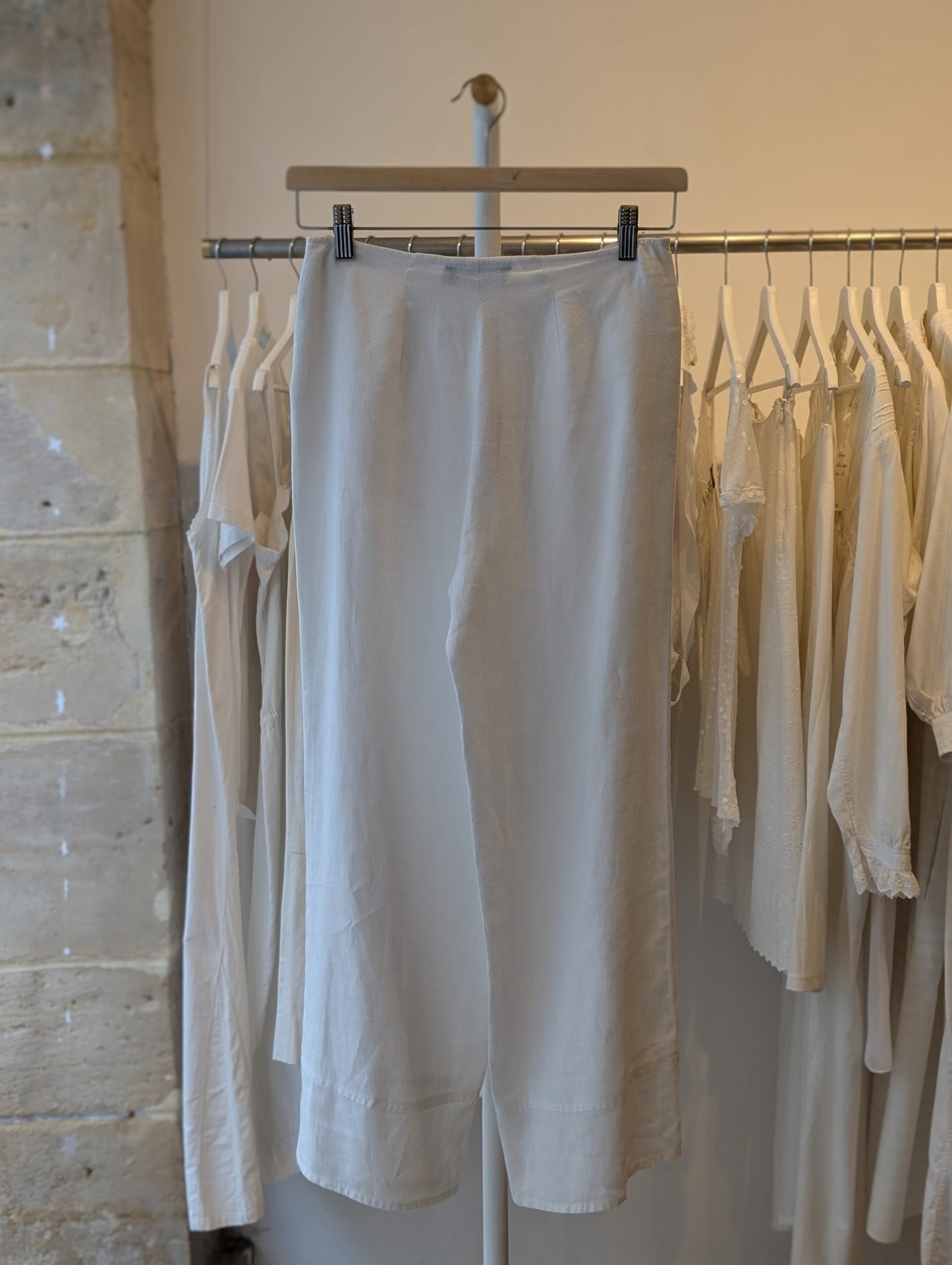 Montana white linen pants