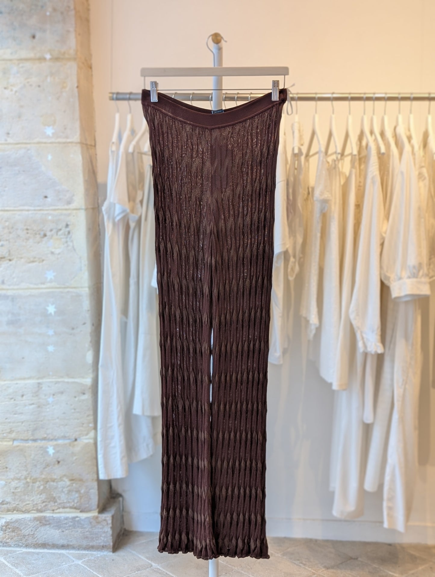 1990 Missoni brown knitted pants