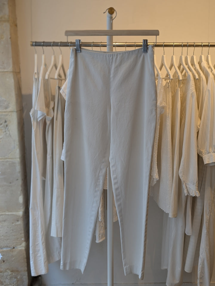 90's Prada white cotton Capri pants