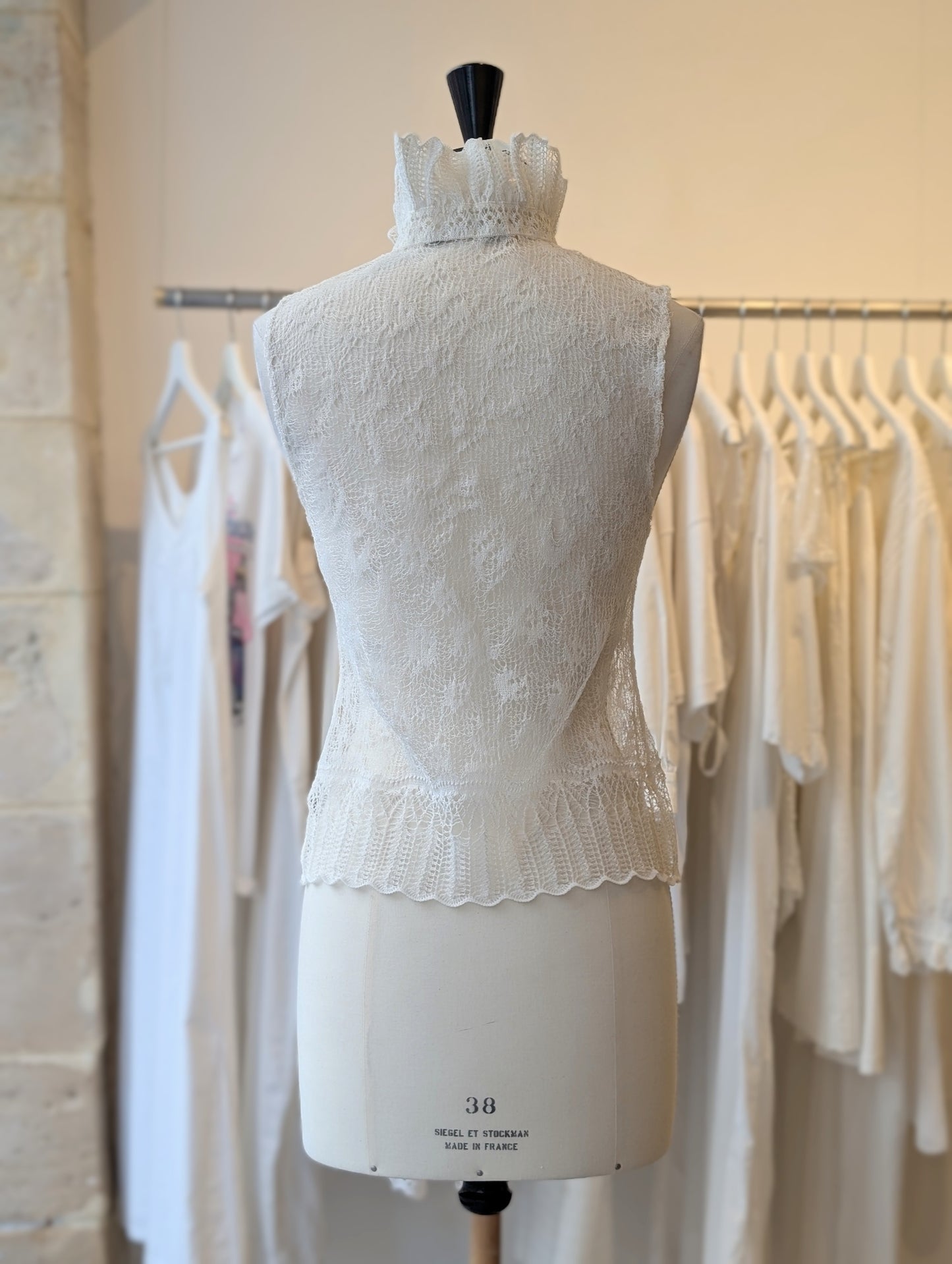 90's Dior crochet lace top