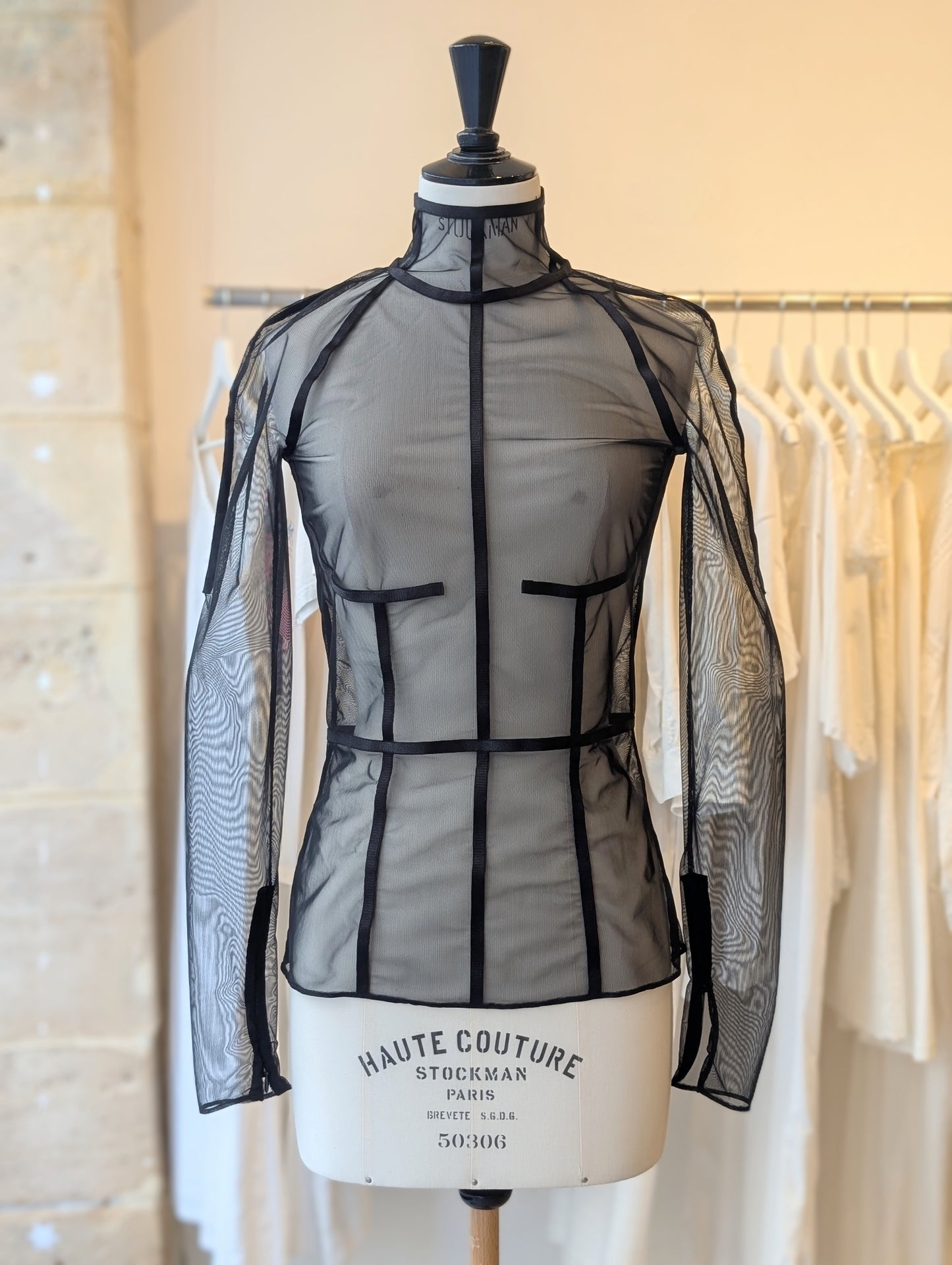 90's Tom Ford mesh long-sleeve top