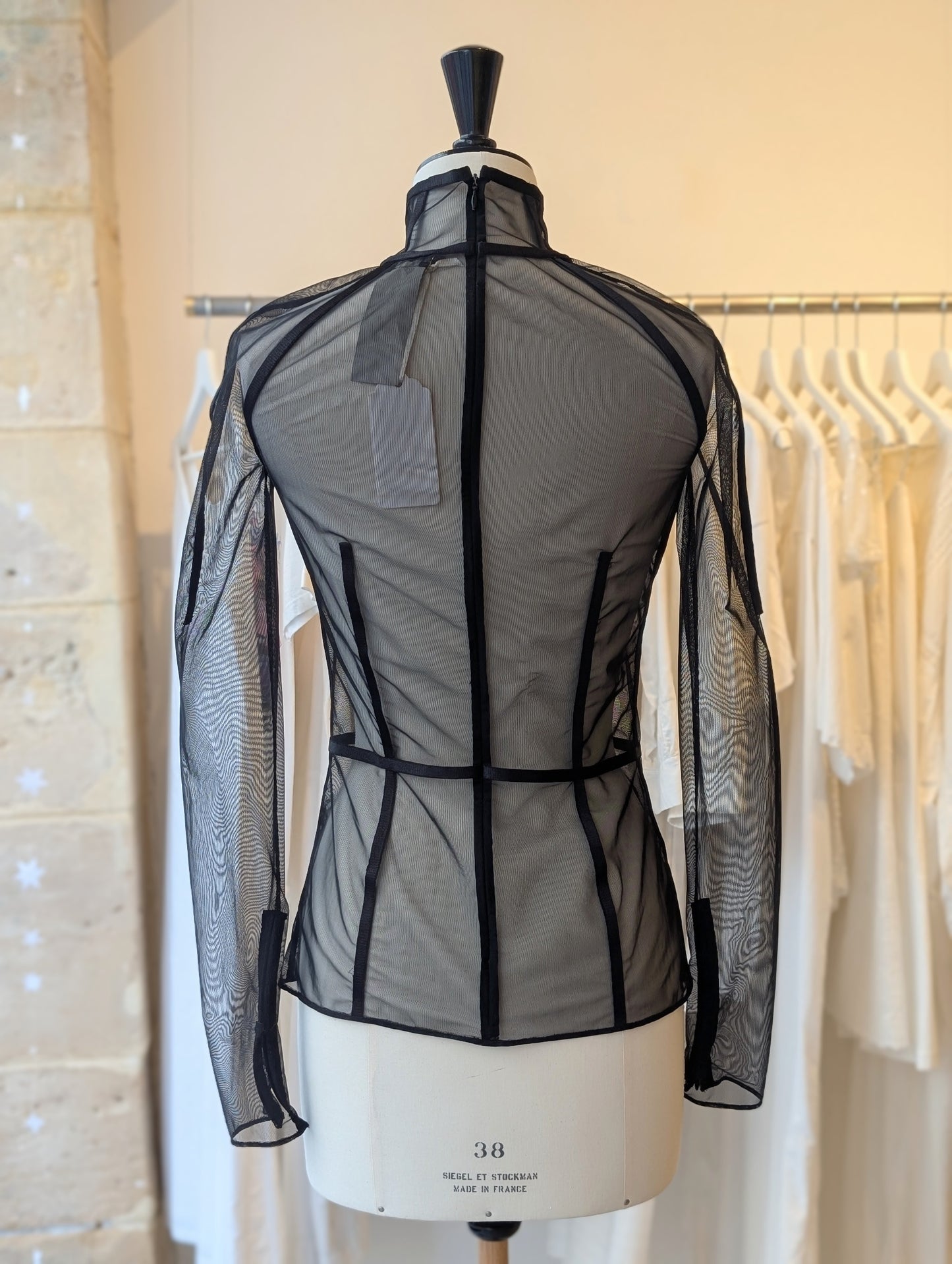 90's Tom Ford mesh long-sleeve top