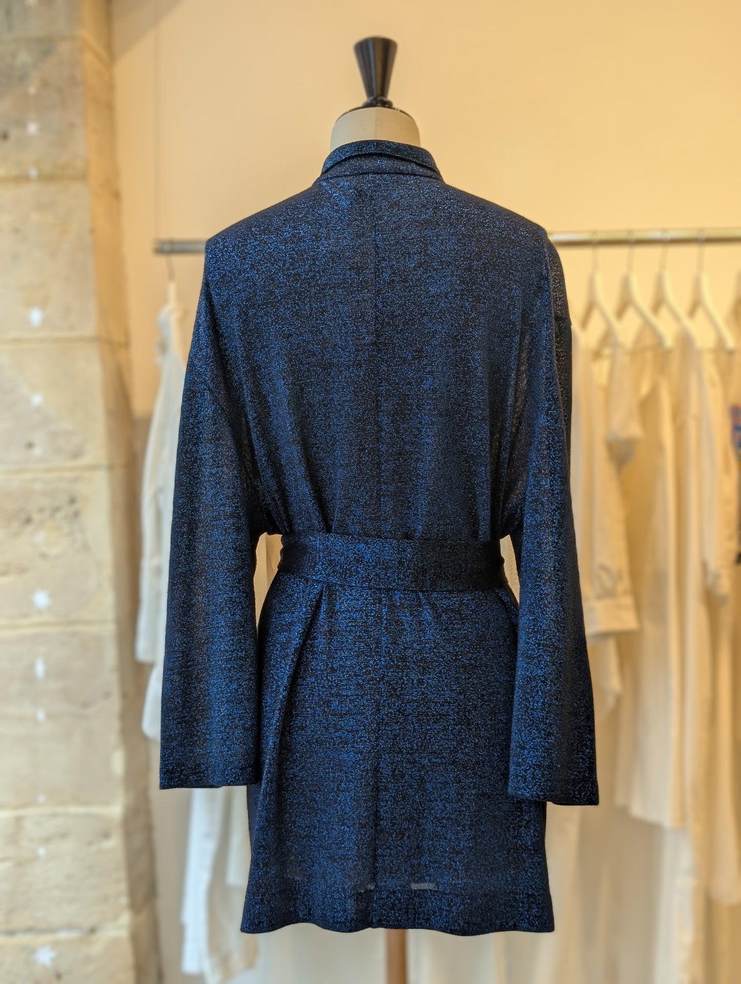 Jean Paul Gaultier dark blue glitter cardigan